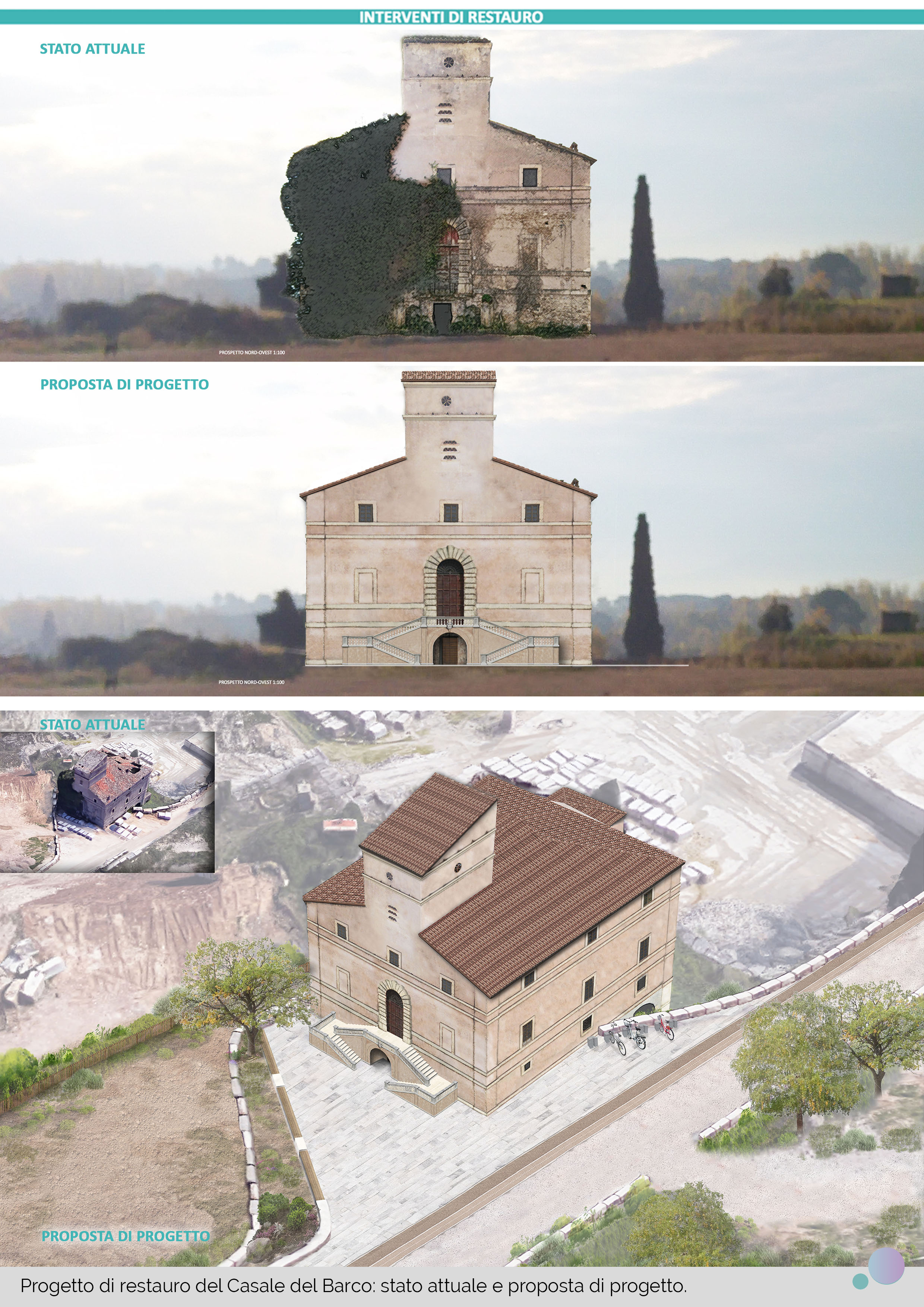 Tesi restauro Casale del Barco- Tivoli
