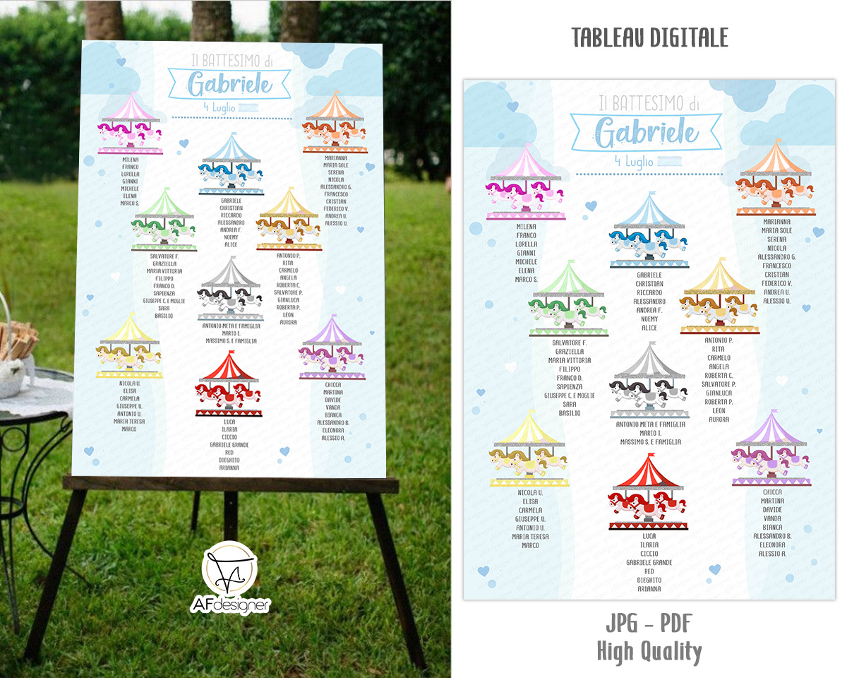 GP Design - Tableau battesimo